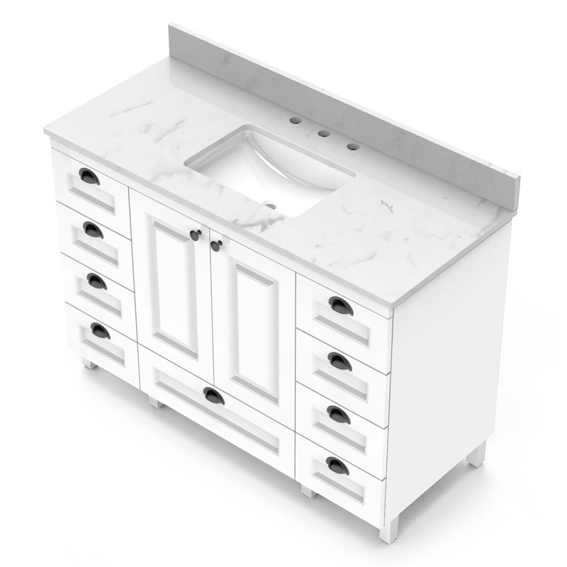 49'' Single Bathroom Vanity Top with Sink Wayfair